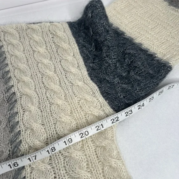 Vintage Robert Scott Ltd Knitted By Hand Mohair Button Up Cardigan Sweater Large - Picture 4 of 7